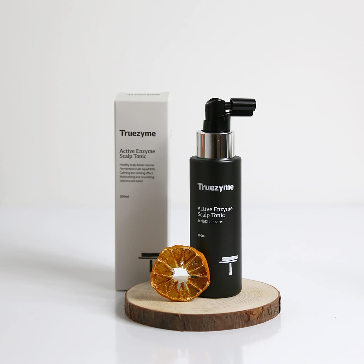 Korean Premium Haircare: truezyme Active Scalp Tonic 100ml | Fermented Botanical Extracts | Hypoallergenic Formula | No Chemicals