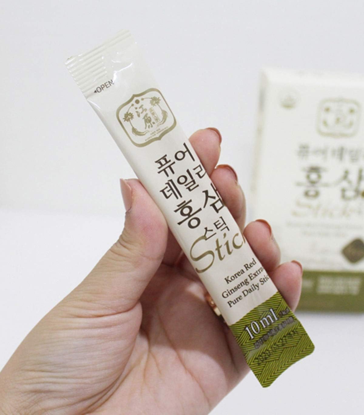 Korean Red Ginseng Extract Pure Daily Sticks (30 Count) - 6 Year Extract, Individually Packaged, Korean Food - 3 Boxes