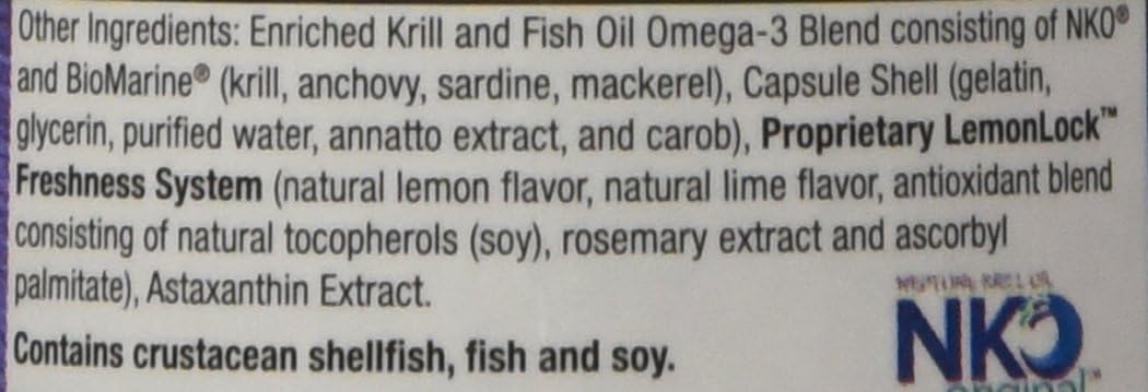 Krill Omega 50 Capsules with Fish Oil, Astaxanthin, Phospholipids, and Vitamin D - 60 Mini Softgels