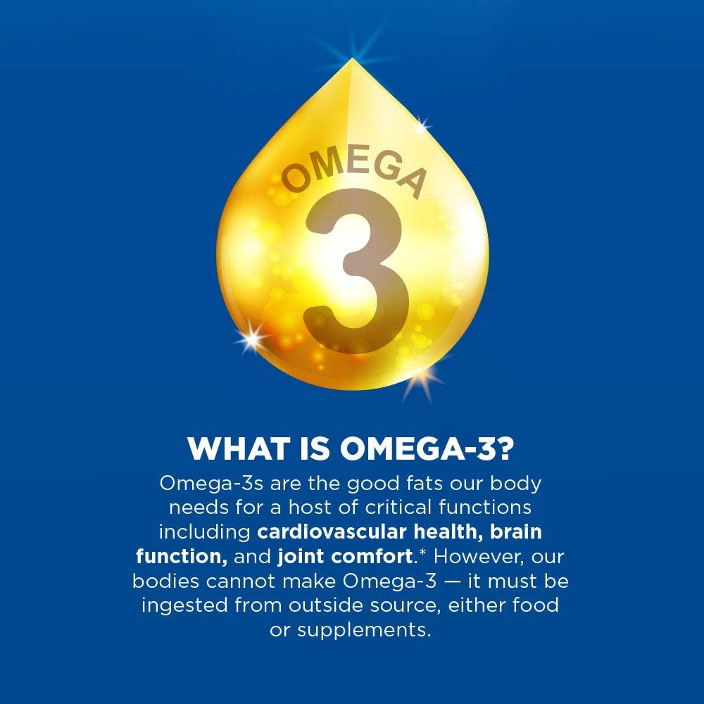 Krill Omega 50 Capsules with Fish Oil, Astaxanthin, Phospholipids, and Vitamin D - 60 Mini Softgels