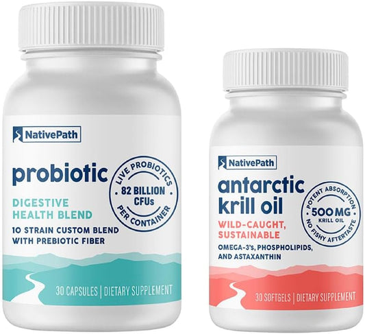 Krill & Probiotic Blend: NativePath Probiotic Prime - 30 Day Supply