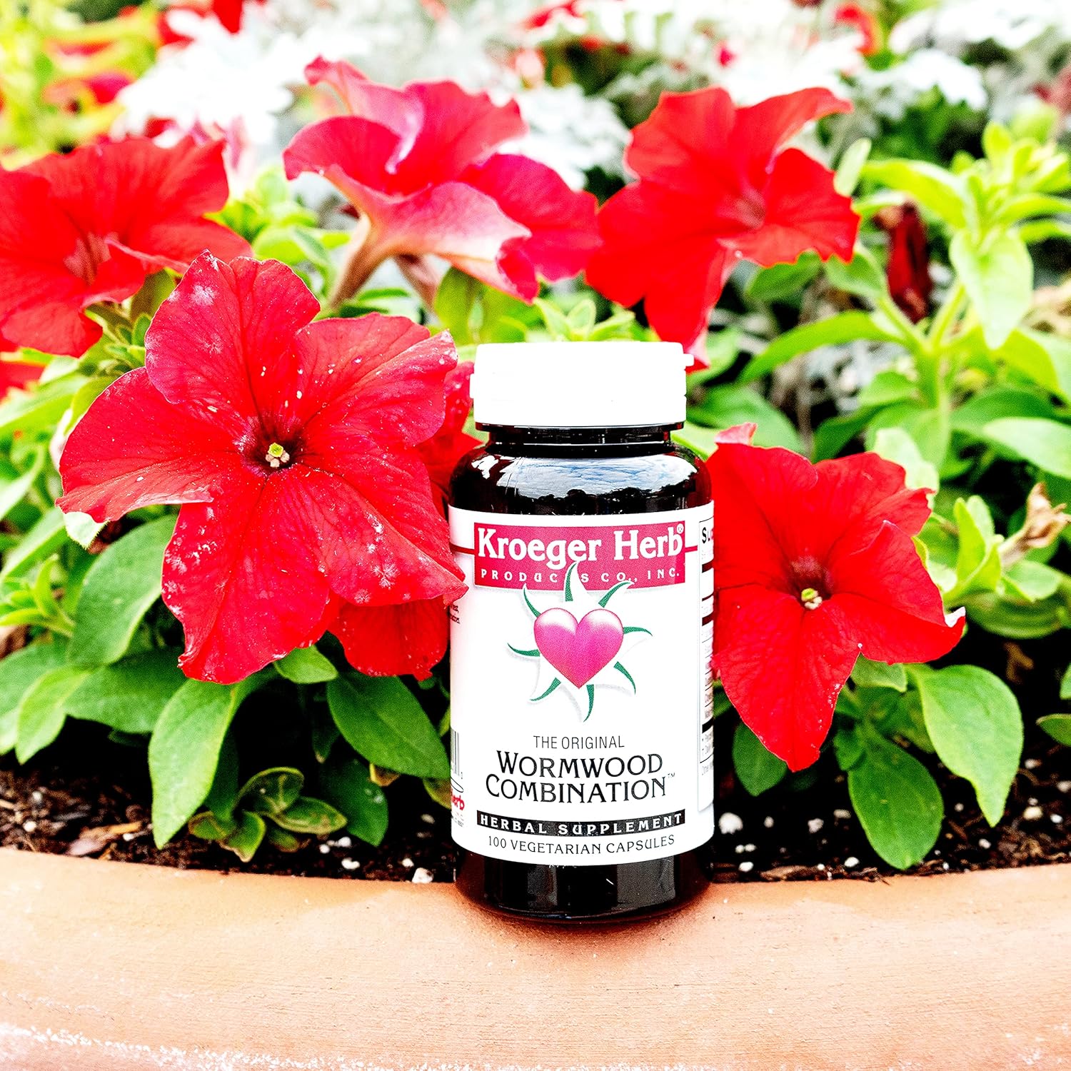 Kroeger Herb Wormwood Combination - 100 Vegetarian Capsules for Herbal Support