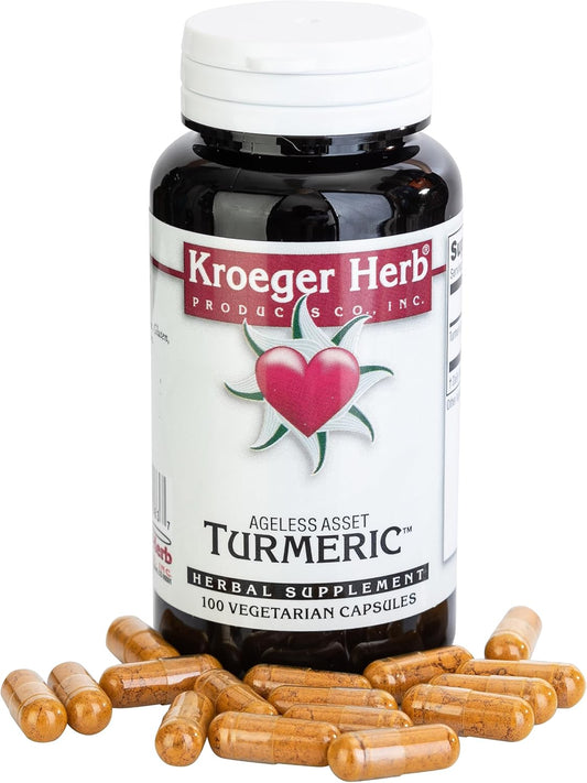 Kroeger Herbs Turmeric Joint Support Supplement - Vegetarian, Anti Inflammatory & Antioxidant Formula, Non-GMO, Made in USA