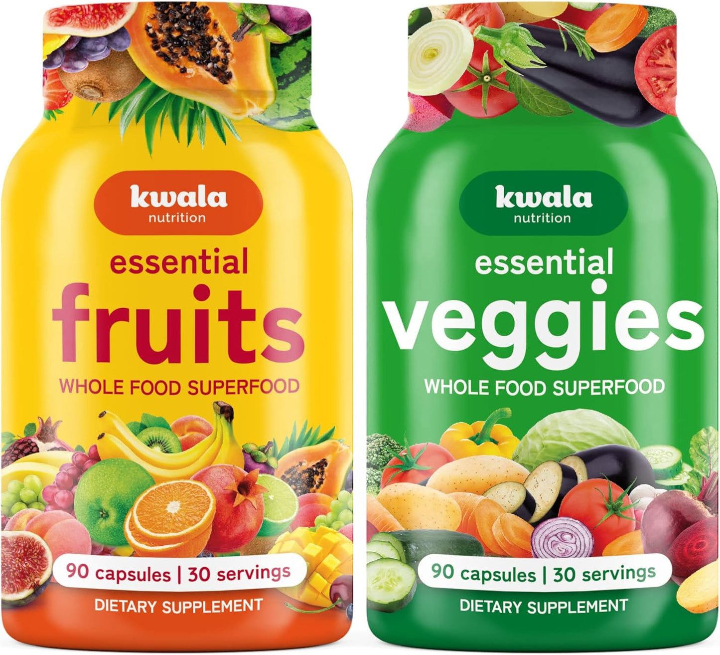Kwala Nutrition Super Greens Gummies with Fruits & Veggies for Enhanced Health