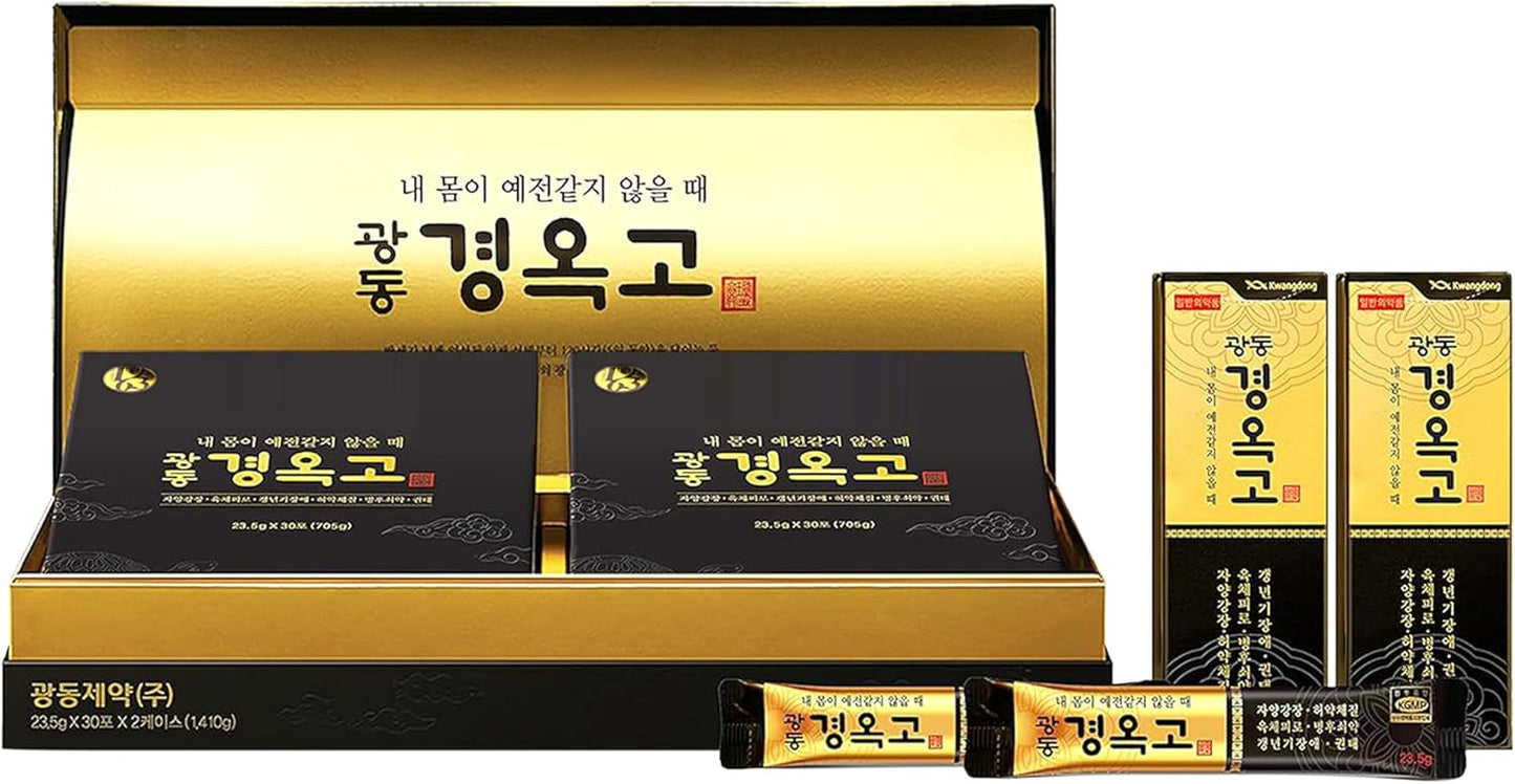 KWANGDONG Kyung Ok Ko Premium Korean Herbal Supplement - Natural Energy Booster for Men & Women 60P