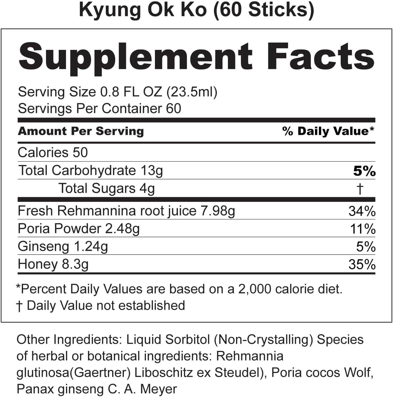 KWANGDONG Kyung Ok Ko Premium Korean Herbal Supplement - Natural Energy Booster for Men & Women 60P