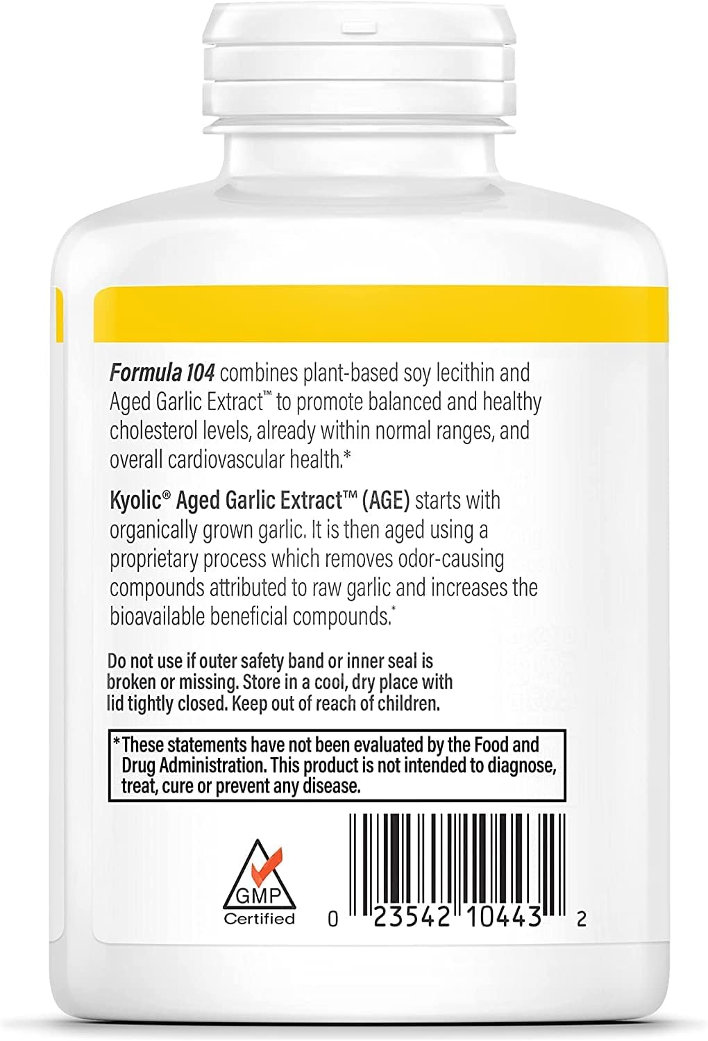 Kyolic #104 Garlic Extract with Lecithin 300 Capsules - Twin Pack
