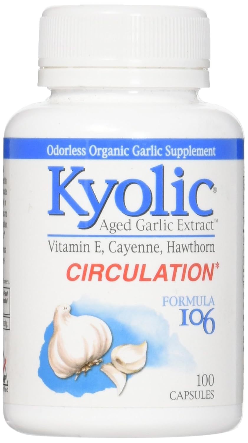 Kyolic Aged Garlic Extract Heart Health Supplement - 100 Capsules