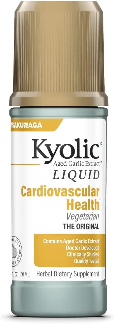 Kyolic Aged Garlic Extract Liquid - Vegetarian Cardiovascular Support - 2 Ounces