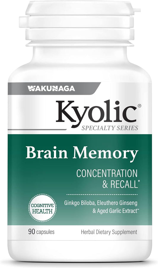 Kyolic Brain Memory Concentration Recall Supplement 90 Capsules