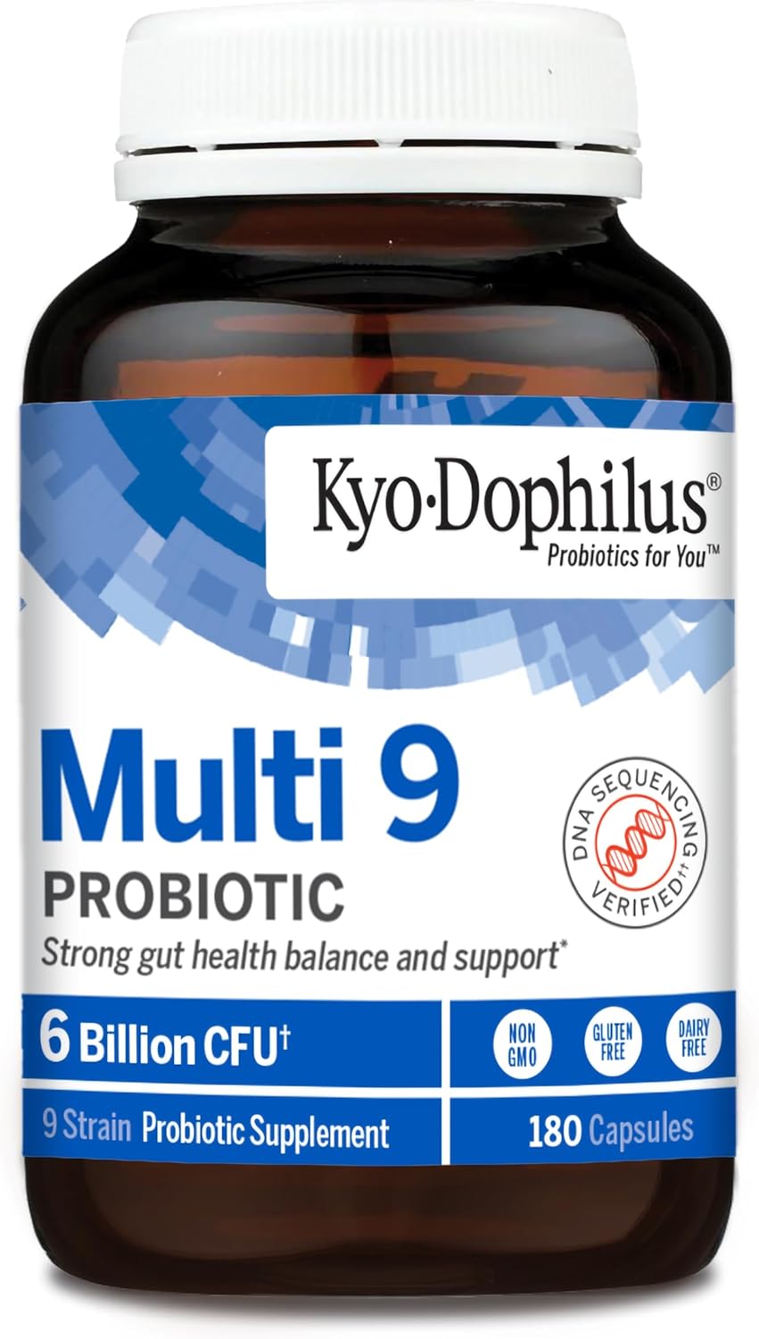 Kyolic Kyo-Dophilus Multi-9 Probiotic 180 Count for Gut Health Balance & Support