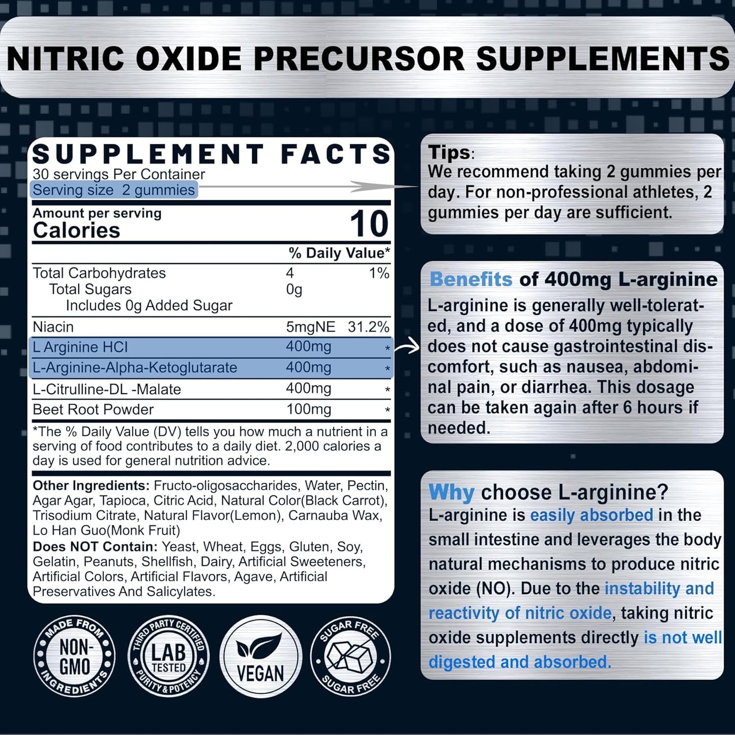 L-Arginine and L-Carnitine Gummies Combo for Energy and Performance Boost