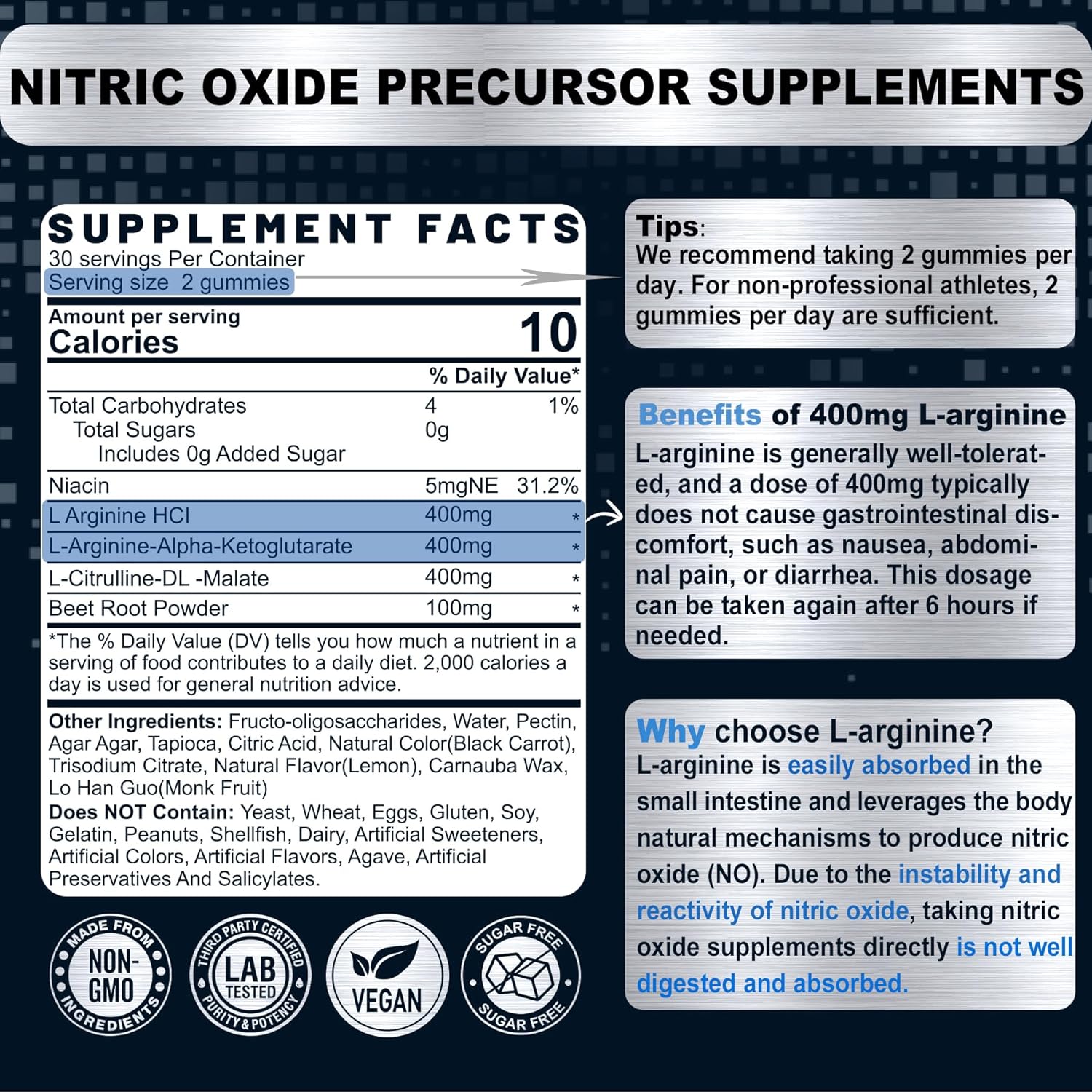 L-Arginine and L-Carnitine Gummies Combo for Energy and Performance Boost