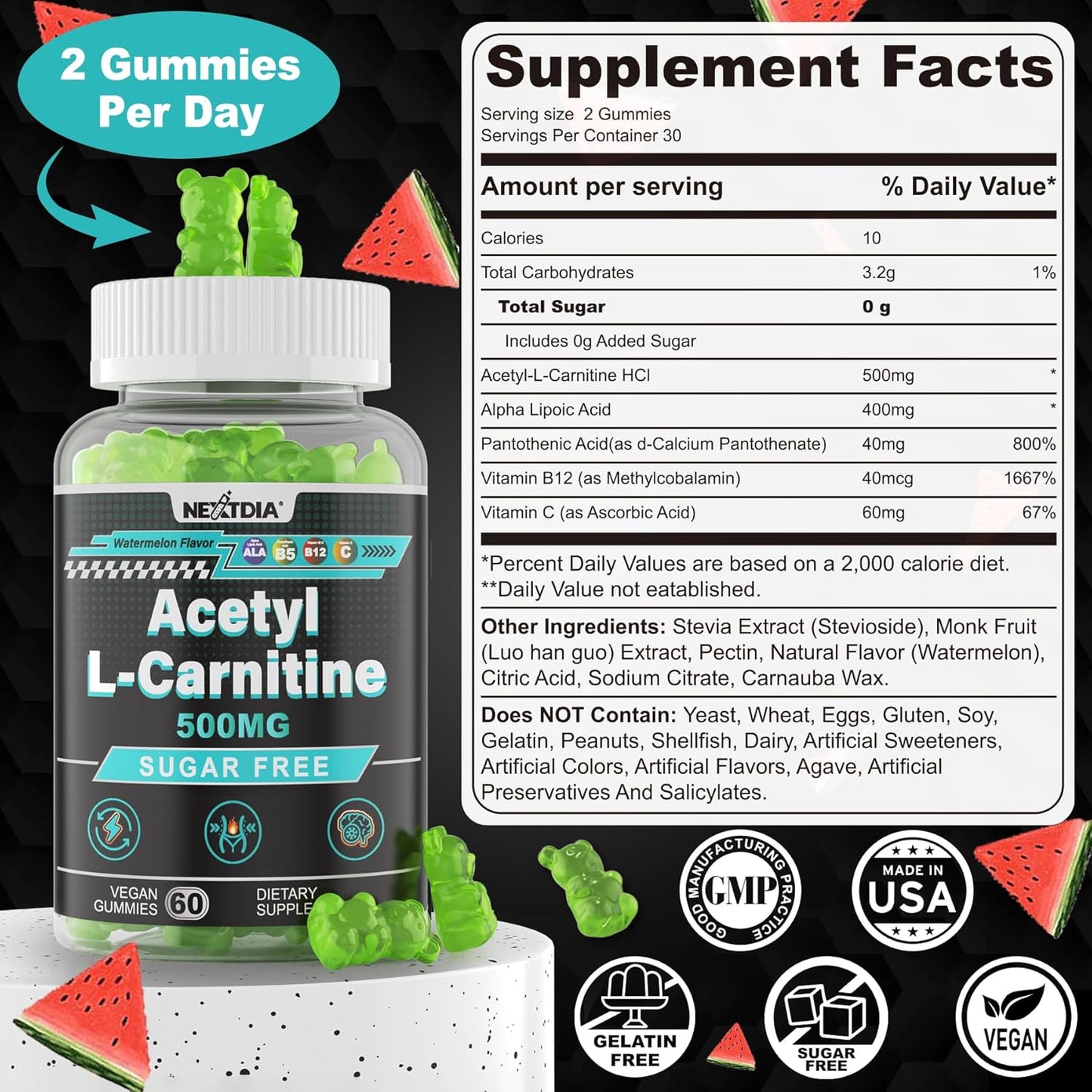 L-Arginine and L-Carnitine Gummies Combo for Energy and Performance Boost