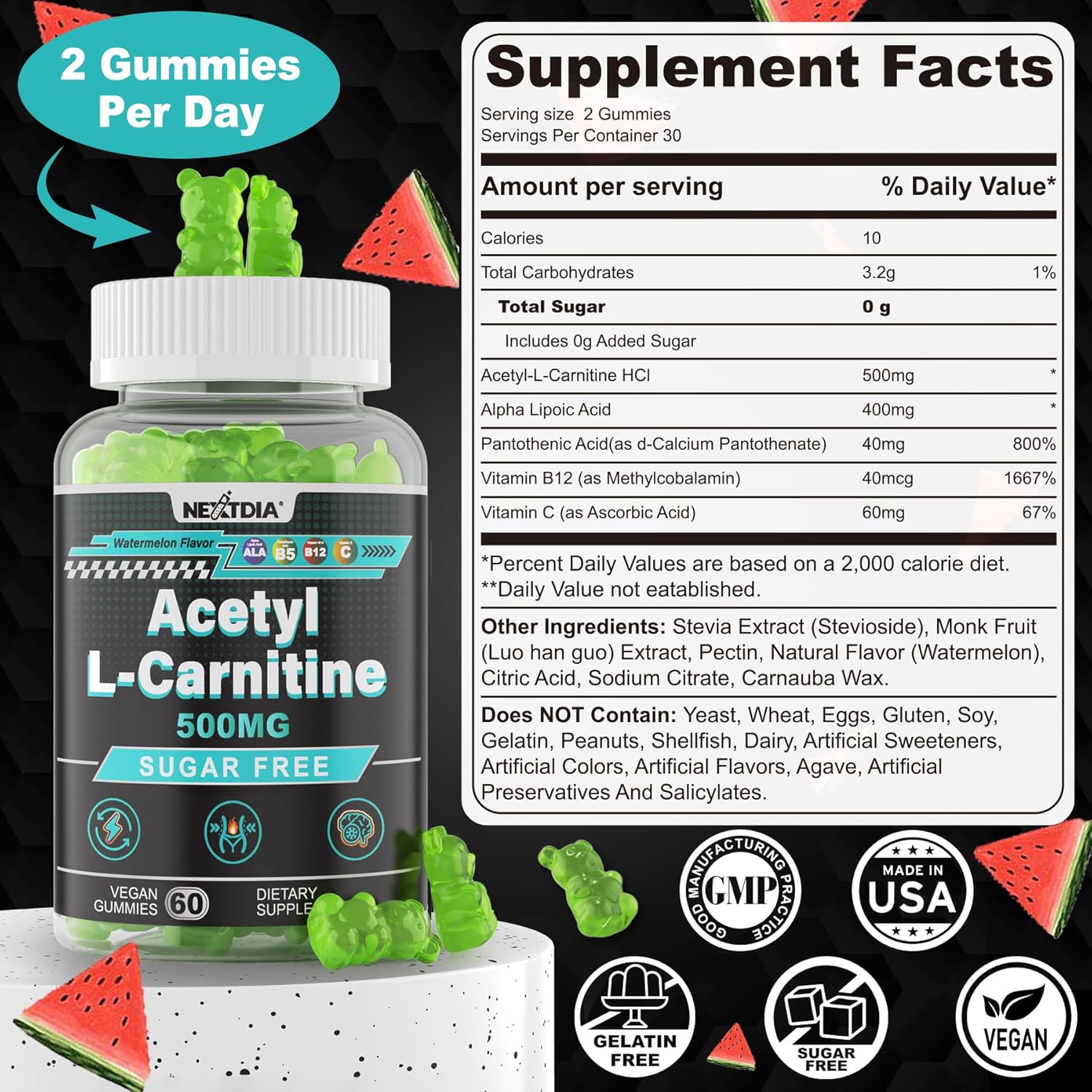 L-Arginine and L-Carnitine Gummies Combo for Energy and Performance Boost