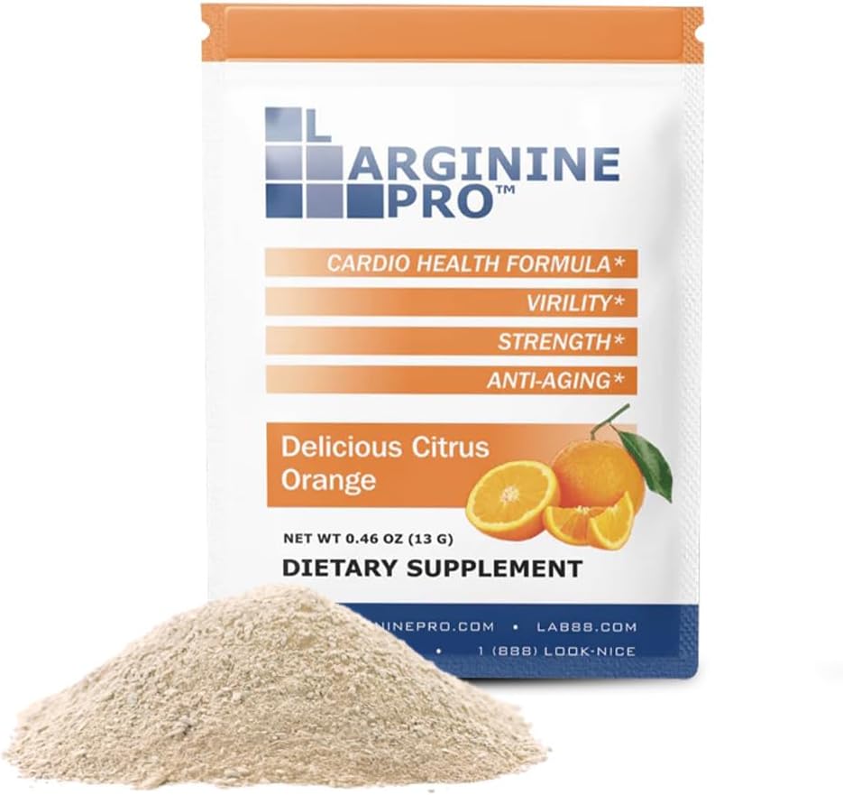 L-ARGININE PRO Travel Size Packets - 5,500mg L-arginine & 1,100mg L-Citrulline (30 Servings)