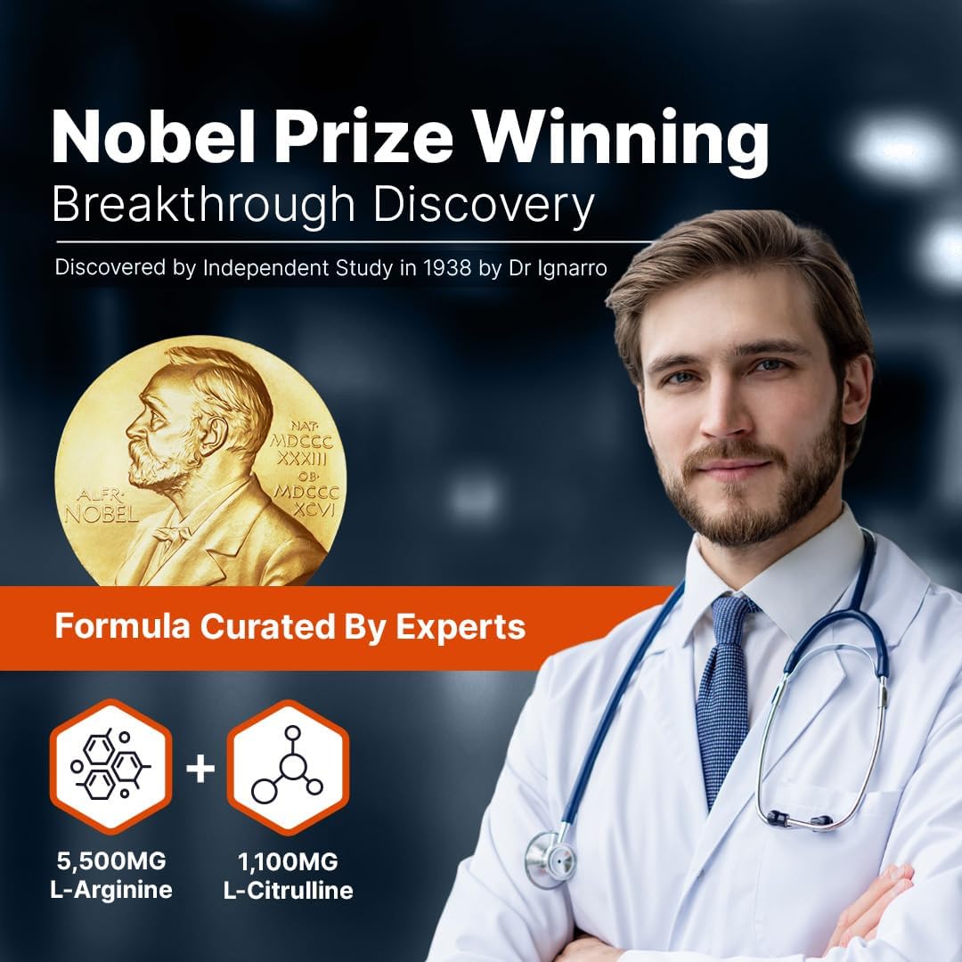 L-ARGININE PRO Travel Size Packets - 5,500mg L-arginine & 1,100mg L-Citrulline (30 Servings)
