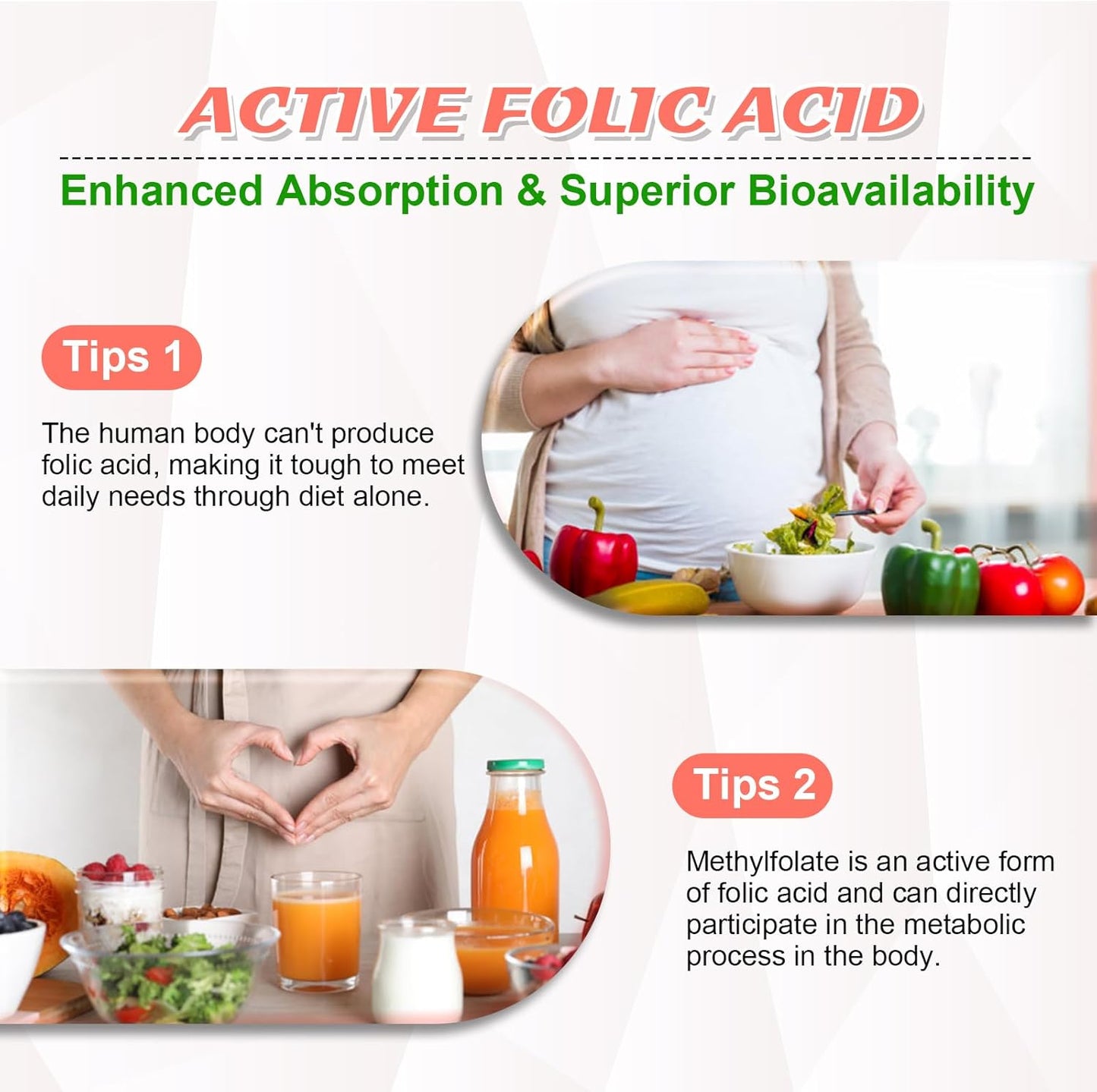 L-Methylfolate 15mg Gummies with Methylated B12, Supports MTHFR Mutation, Methylation, Mood & Cognition - Vegan, Non-GMO - 60 Ct