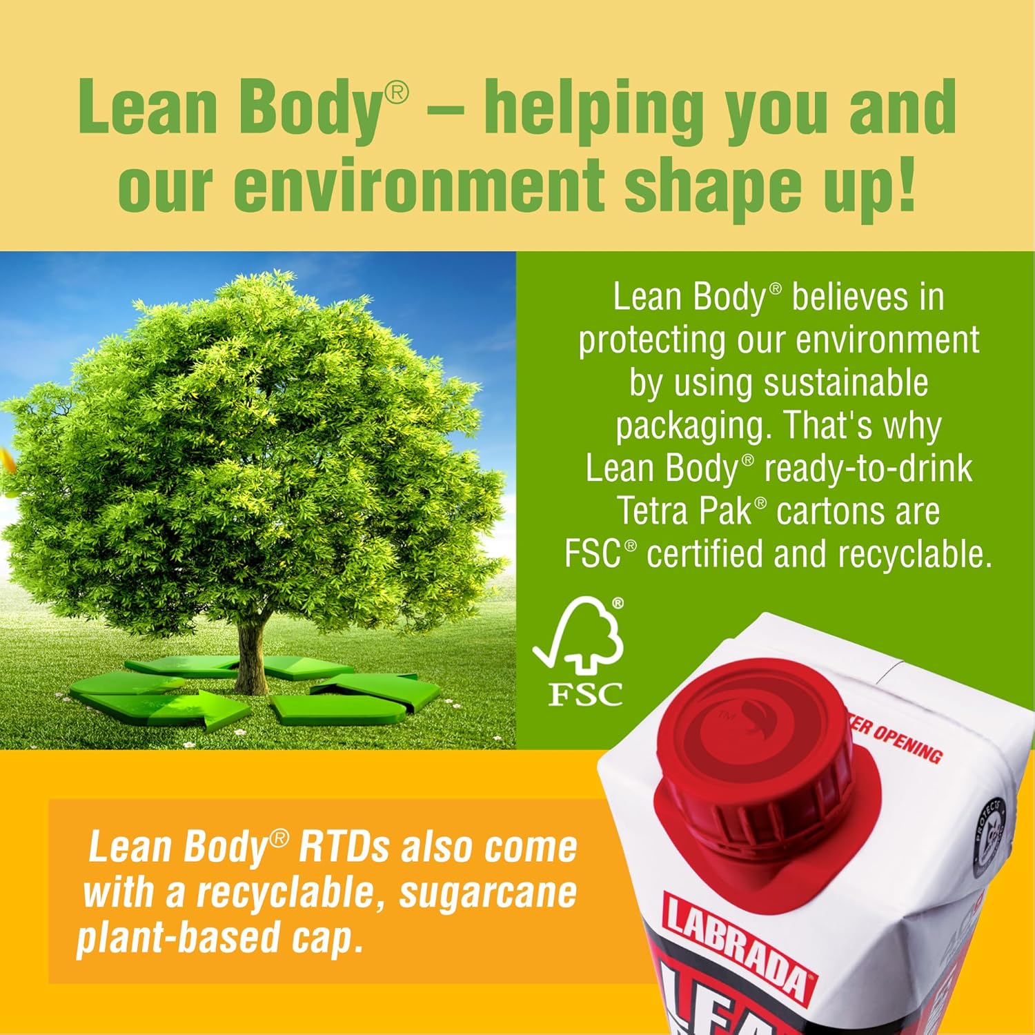 Labrada Lean Body Salted Caramel Protein Shake - 40g Protein, Whey Blend, Gluten Free, 0 Sugar, 22 Vitamins & Minerals - 17 Fl Oz, Pack of 12