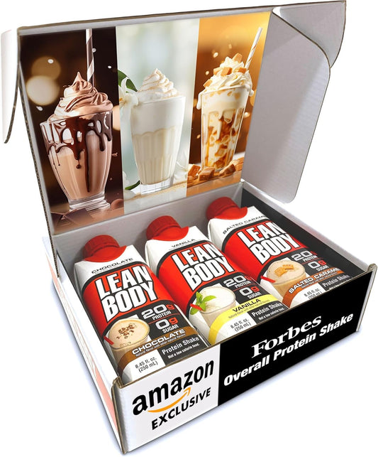 Labrada Lean Body Triple Taster Pack - On-The-Go Whey Blend Protein Shake, Zero Sugar, Gluten Free, 8.45Fl Oz (Pack of 3)