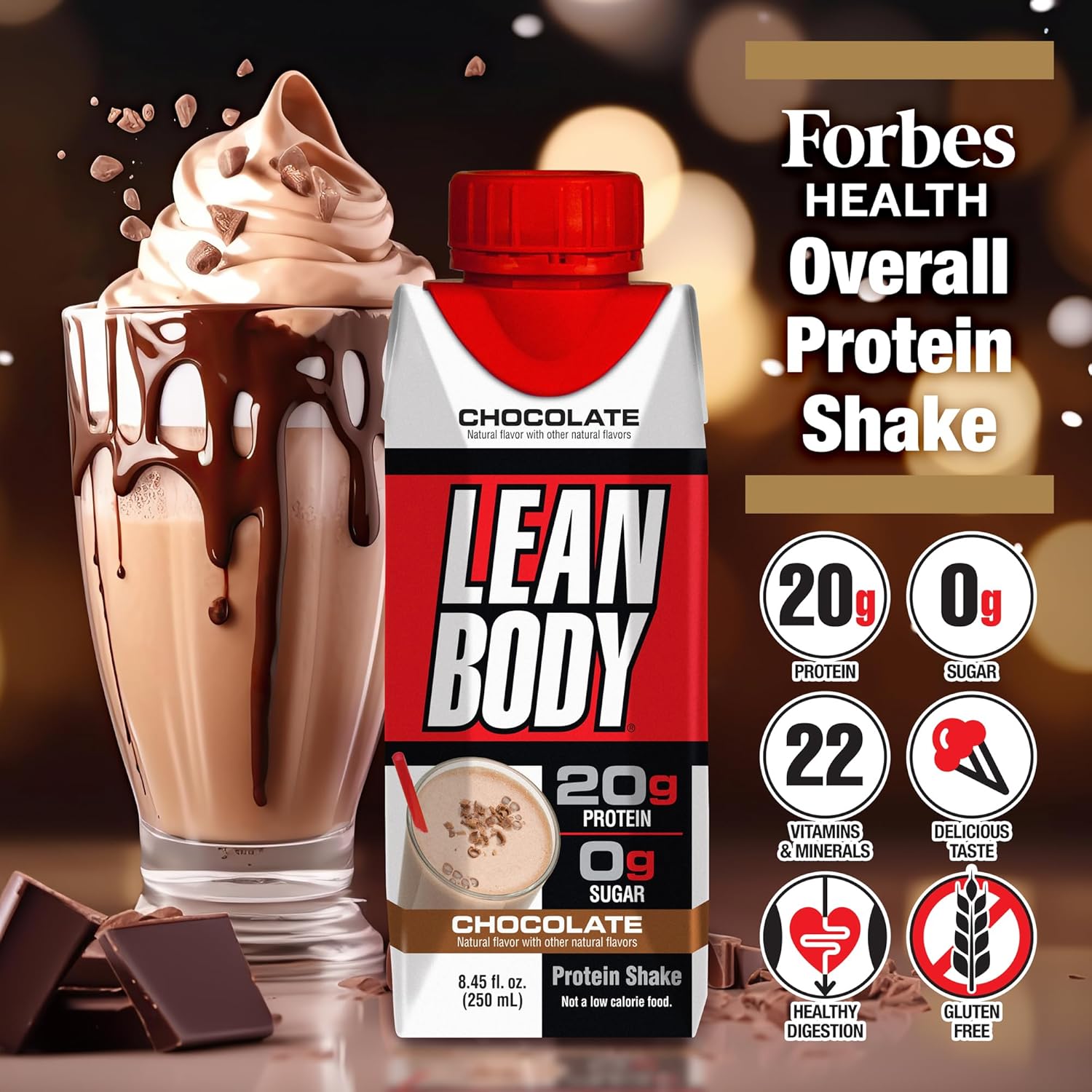 Labrada Lean Body Triple Taster Pack - On-The-Go Whey Blend Protein Shake, Zero Sugar, Gluten Free, 8.45Fl Oz (Pack of 3)