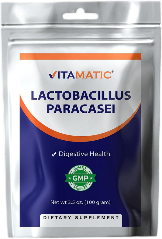 Lactobacillus Paracasei Probiotic Powder for Digestive Health - 100 Gram (3.5 OZ) - 100 Servings