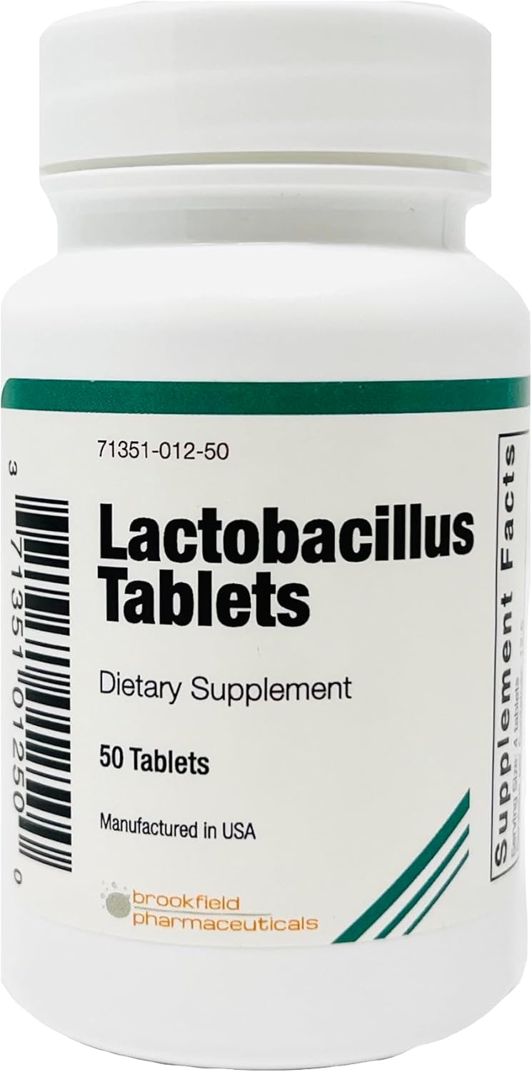 Lactobacillus Supplement Tablets - 50 Tablets - Compare to Floranex - Digestive Health Support