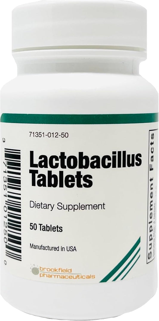 Lactobacillus Supplement Tablets - 50 Tablets - Compare to Floranex - Digestive Health Support
