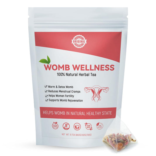 Laicuherb Natural Fertility Tea for Women - Hormone Balance, Womb Detox, PCOS Support - 10 Teabags