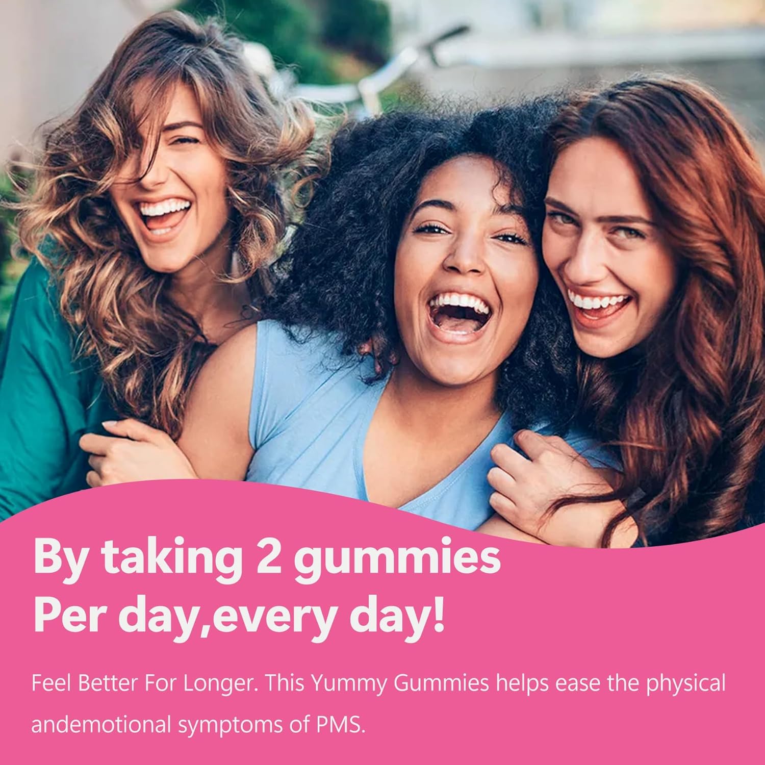 Laicuherb PMS Gummies - 60 Count Vegan Supplement for Women's Hormone Balance and Menstrual Relief with Chasteberry & Vitamin B6