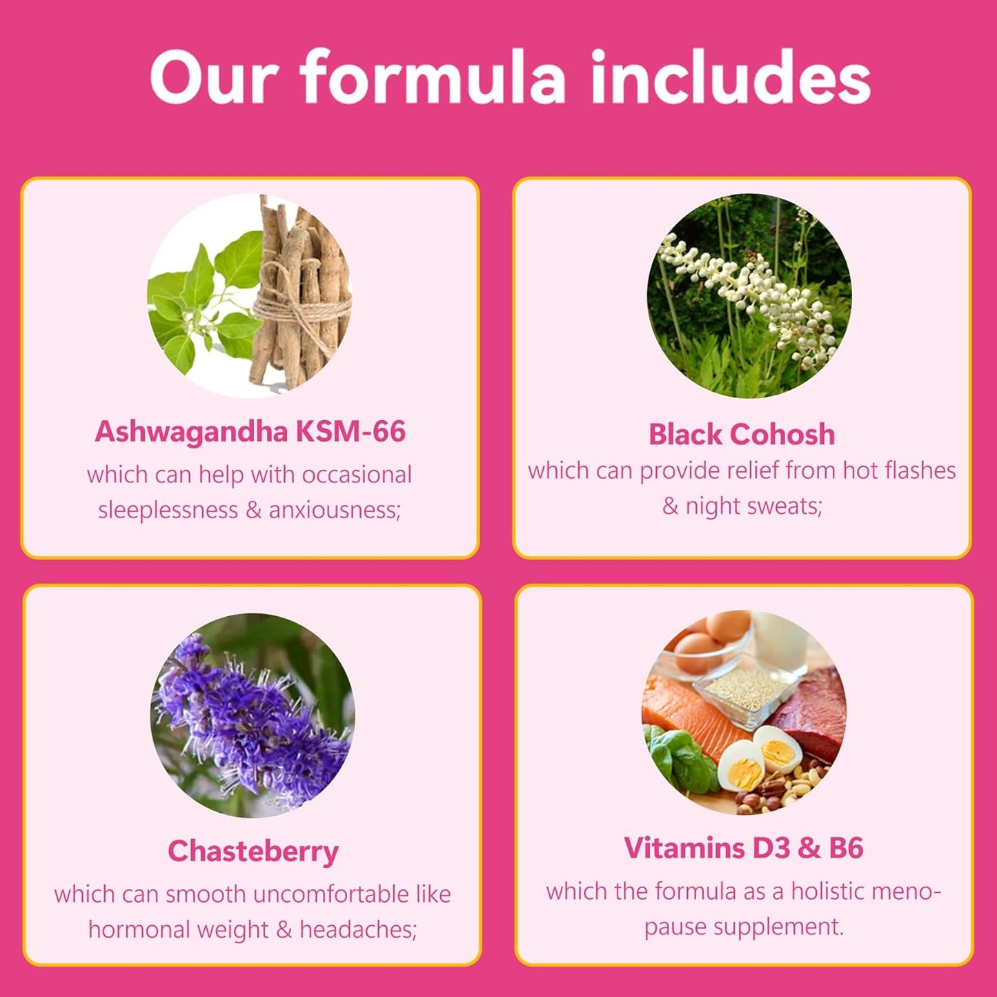 Laicuherb PMS Gummies - 60 Count Vegan Supplement for Women's Hormone Balance and Menstrual Relief with Chasteberry & Vitamin B6