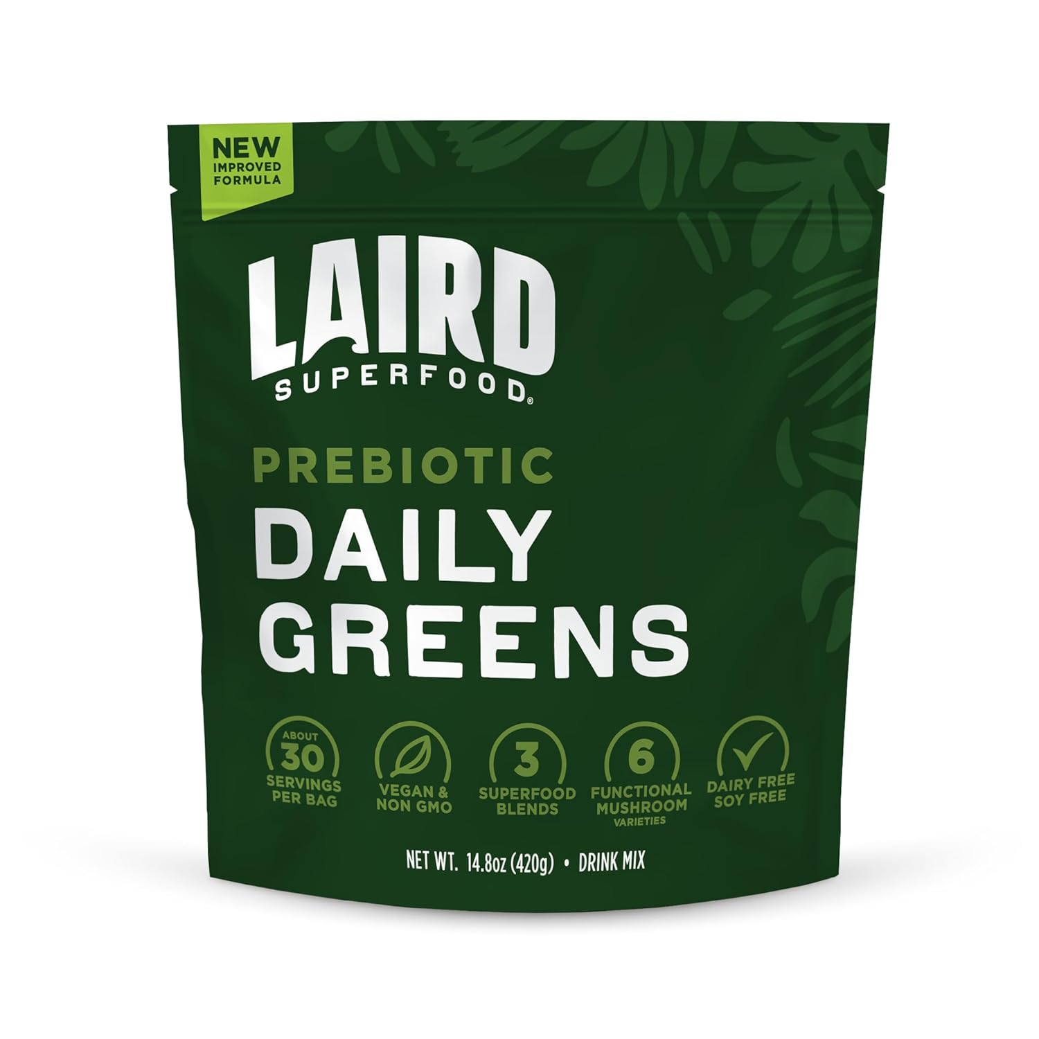 Laird Superfood Reds & Greens Bundle - Prebiotic Daily Greens and Antioxidant Daily Reds Powder, 14.8oz