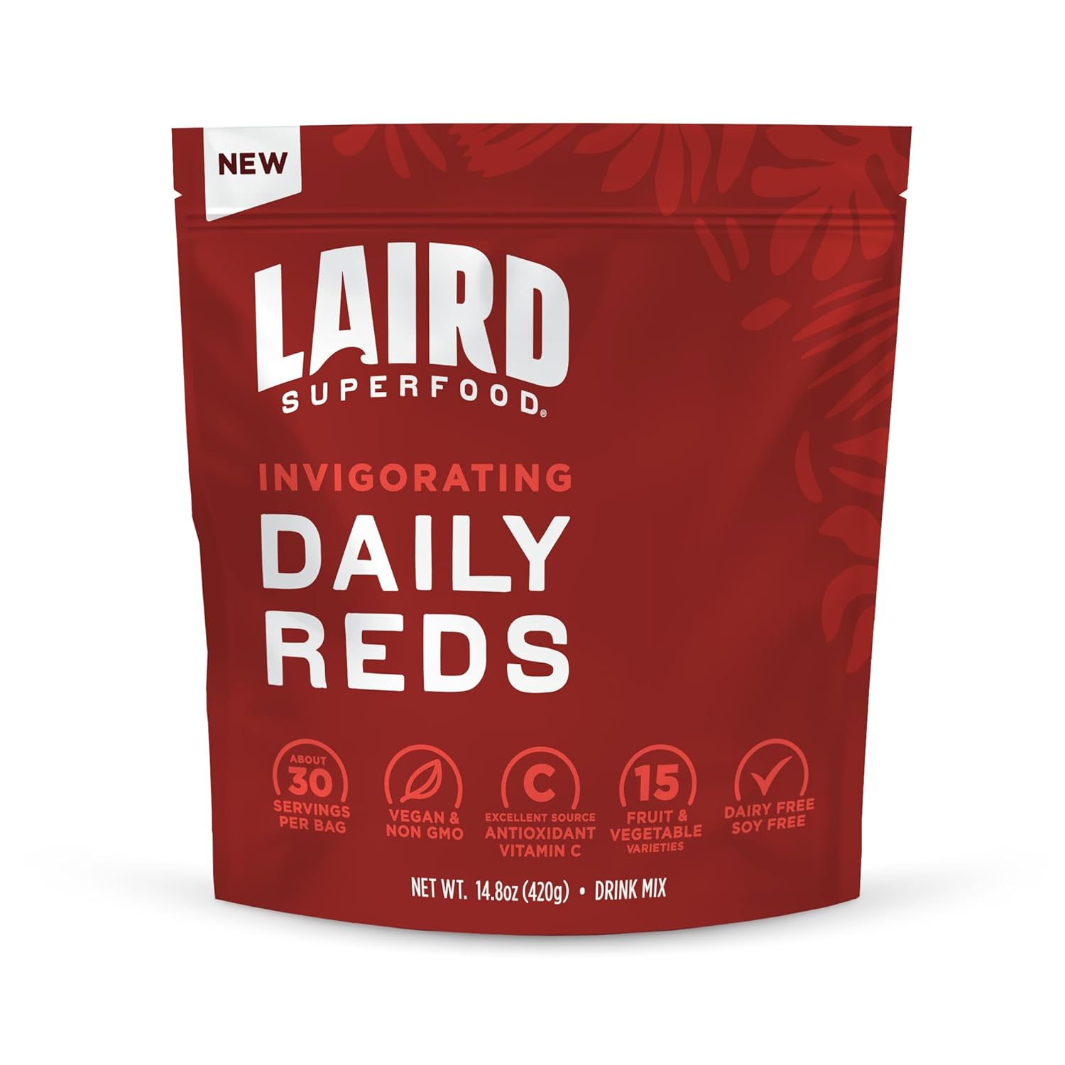 Laird Superfood Reds & Greens Bundle - Prebiotic Daily Greens and Antioxidant Daily Reds Powder, 14.8oz