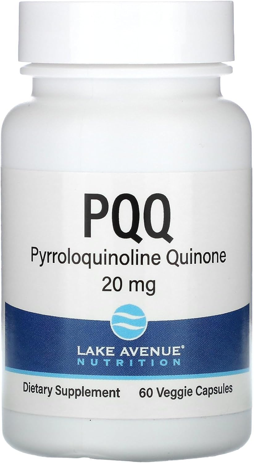 Lake Avenue PQQ 20mg, 60 Vegetarian Capsules - Pyrroloquinoline Quinone Supplement