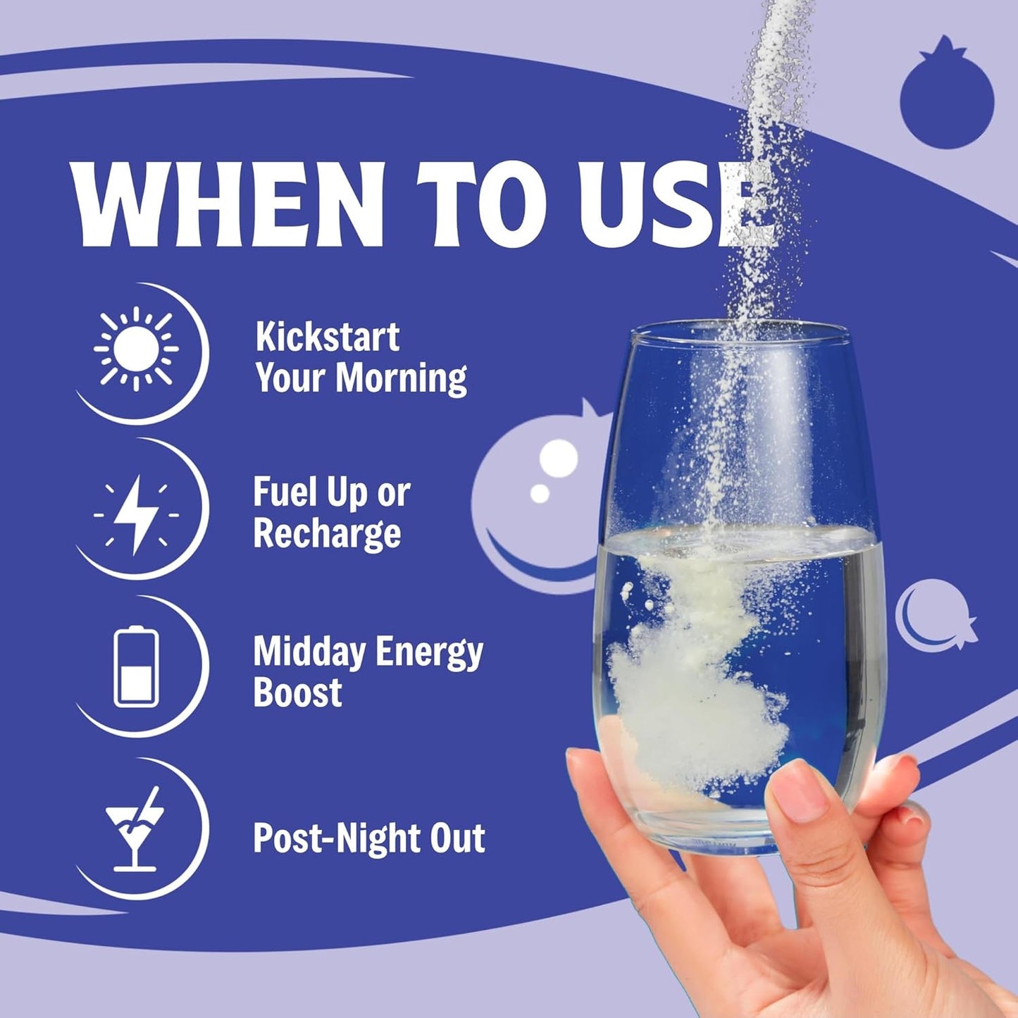 Large Blueberry Vitalogix Naturals Replenisher Daily Electrolyte Drink Mix - Hydration Powder with Electrolytes & Trace Minerals, Keto Friendly, Vegan, Non-GMO, Sugar-Free