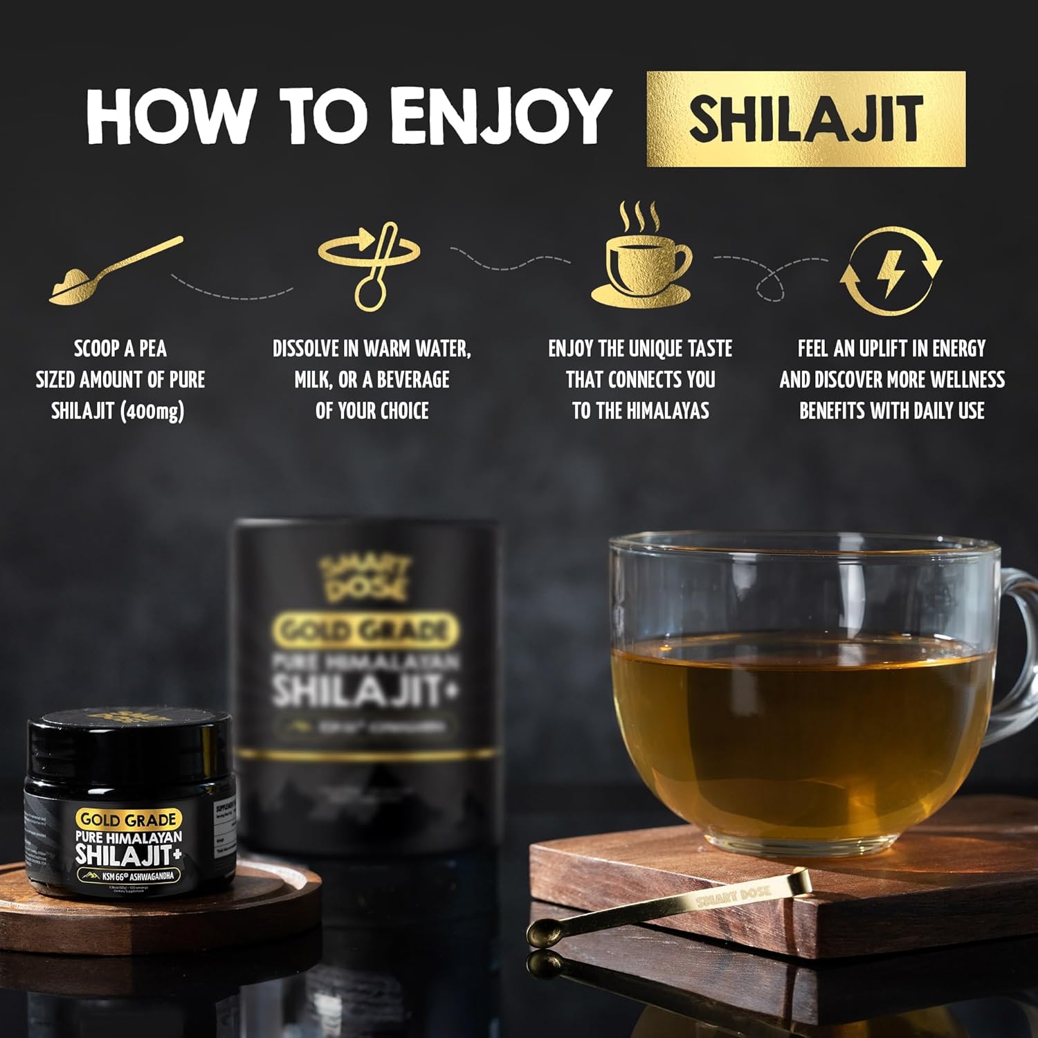 Large Jar of Gold-Grade Himalayan Shilajit Resin with 85% Fulvic Acid - 125 Servings - US Lab Tested for Purity