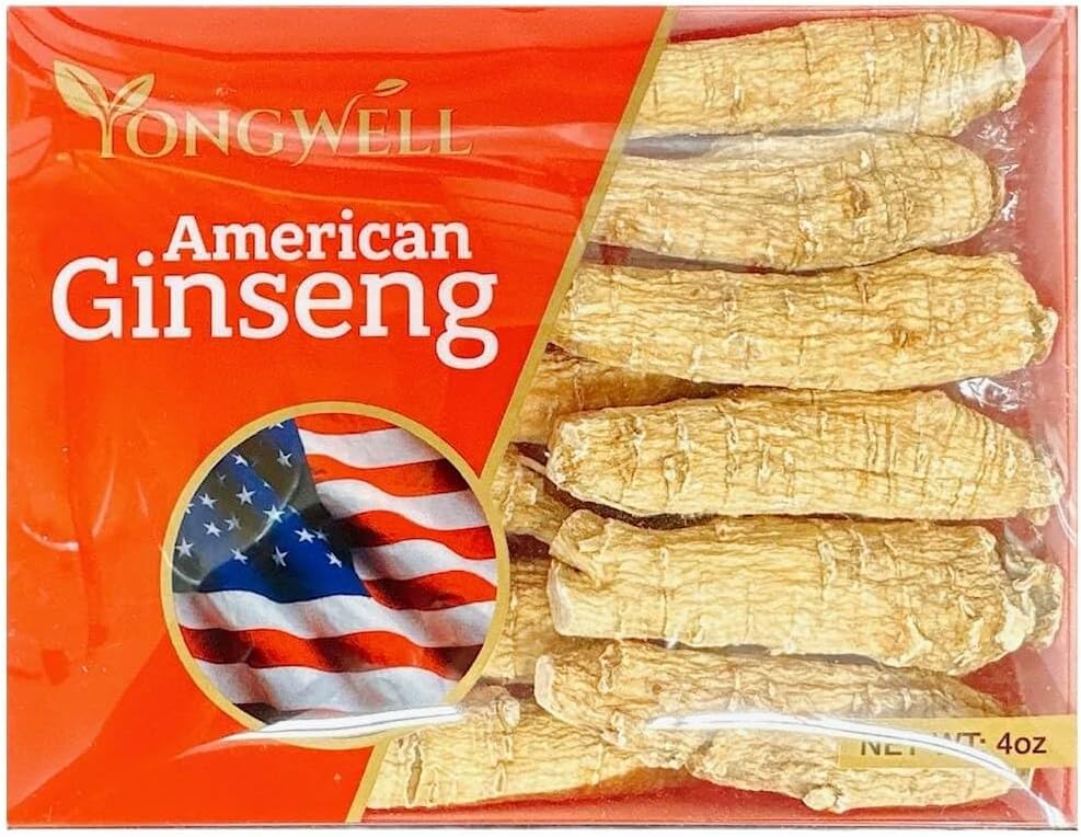 Large Short American Ginseng Root 4 Oz. Box - Hand Selected A Grade Green Nutrition