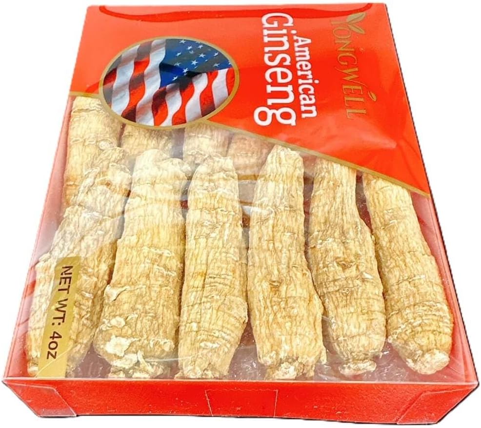 Large Short American Ginseng Root 4 Oz. Box - Hand Selected A Grade Green Nutrition