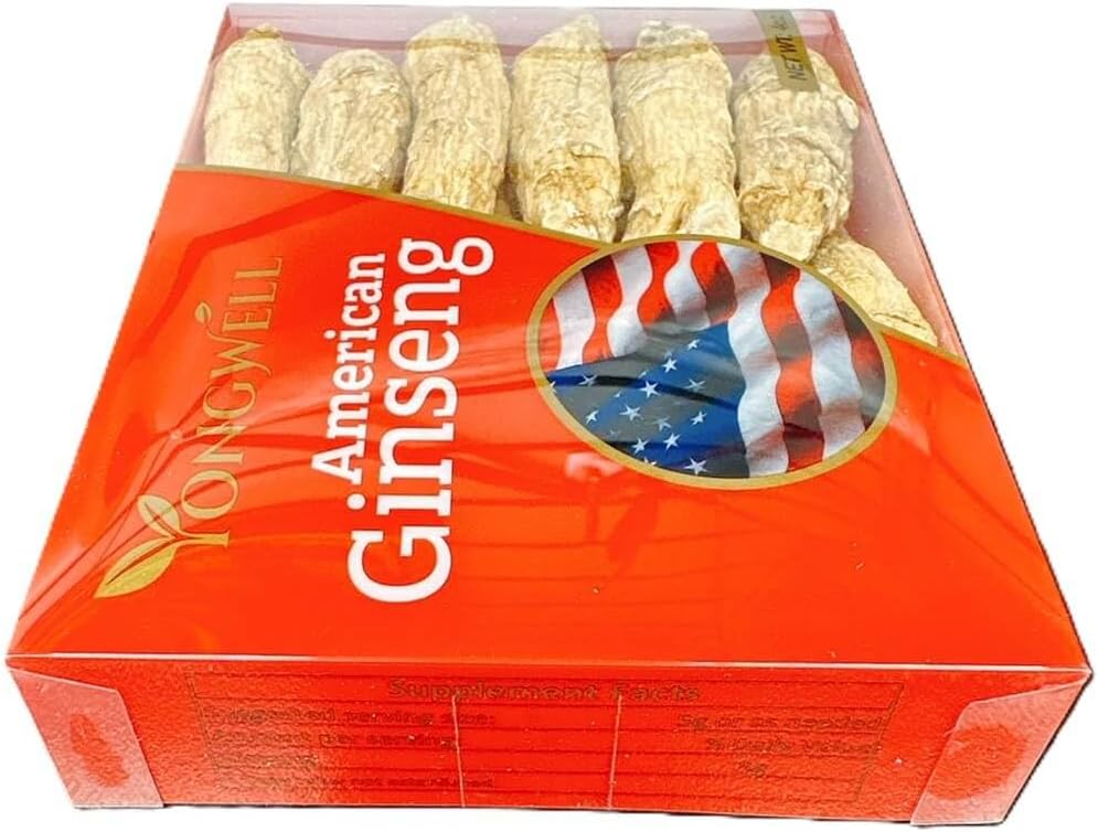 Large Short American Ginseng Root 4 Oz. Box - Hand Selected A Grade Green Nutrition