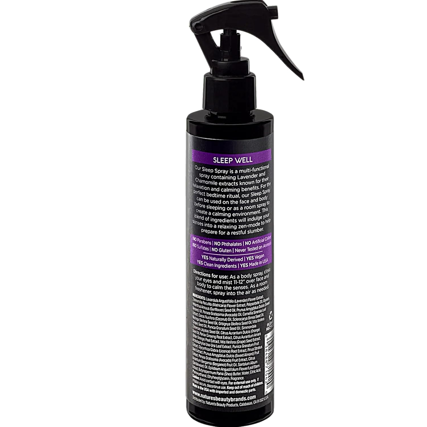 Lavender Chamomile Sleep Spray Multi-Pack - Premium Room & Pillow Mist with Coconut, Jojoba, & Moringa Seed Oils for Relaxation and Better Sleep - 6.76 fl oz (2 Pack)