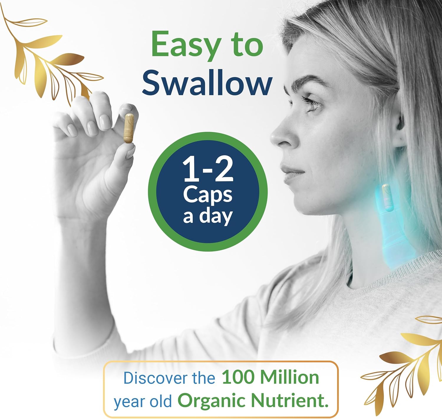 LEAFSOURCE Humic Fulvic Acid Capsules with 77 Trace Minerals, Electrolytes, and Vitamins for Improved Energy, Gut and Joint Health, Hydration, and Nutrient Absorption