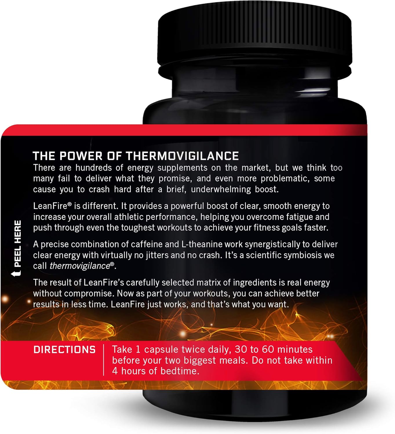 LeanFire Pre Workout Energy Pills - Boost Energy, Build Muscle, Improve Performance - 60 Count