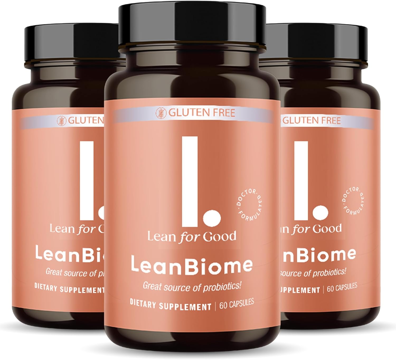 LEANFORGOOD LeanBiome Probiotic Formula with 9 Strains for a Healthy Gut Microbiome - 180 Capsules