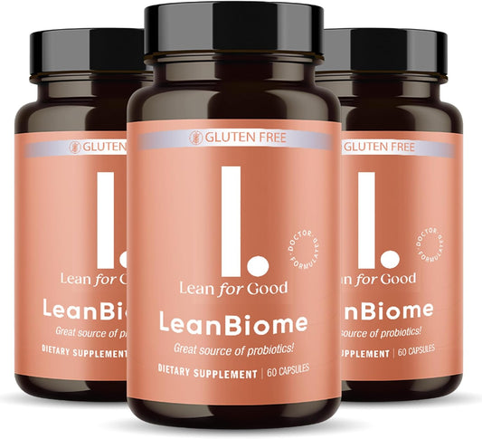 LEANFORGOOD LeanBiome Probiotic Formula with 9 Strains for a Healthy Gut Microbiome - 180 Capsules