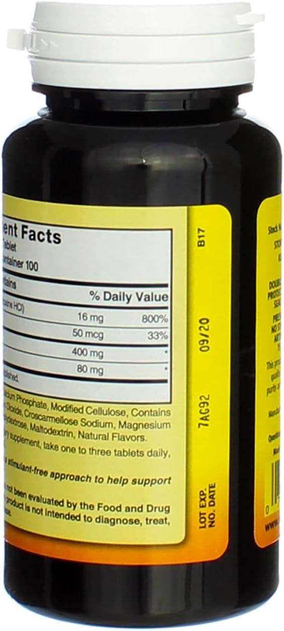 Lecithin Kelp-B6 with Apple Cider Vinegar 100 Tablets - Natural Blend (Model: 079854600704)