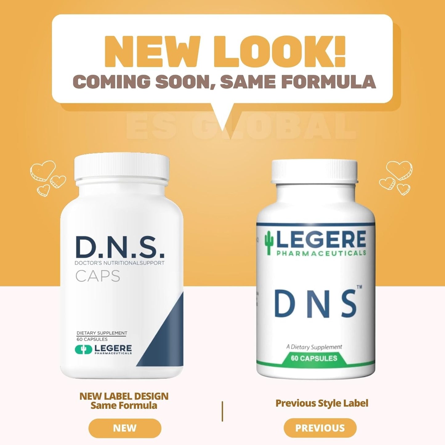 Legere Pharmaceuticals D.N.S. (60 Capsules) - Doctor's Nutritional Support with Vitamins, Minerals, Amino Acids, and Nutrients