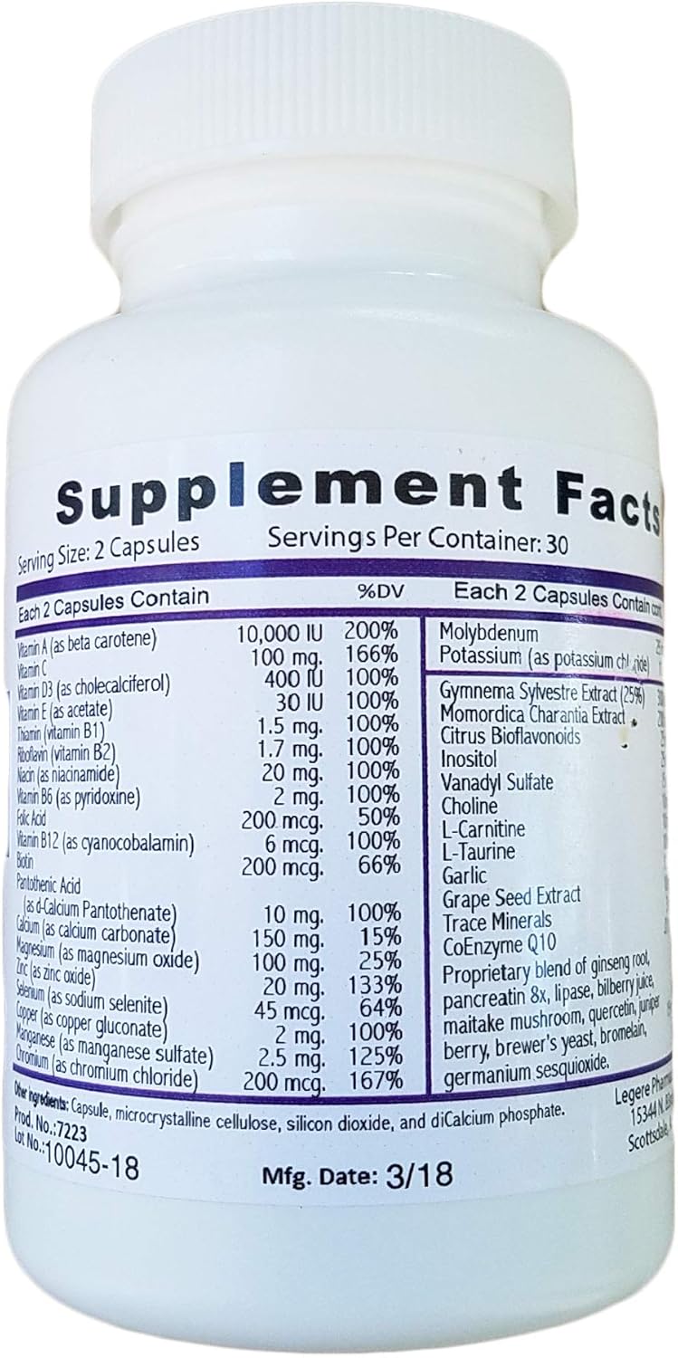 Legere Pharmaceuticals D.N.S. (60 Capsules) - Doctor's Nutritional Support with Vitamins, Minerals, Amino Acids, and Nutrients
