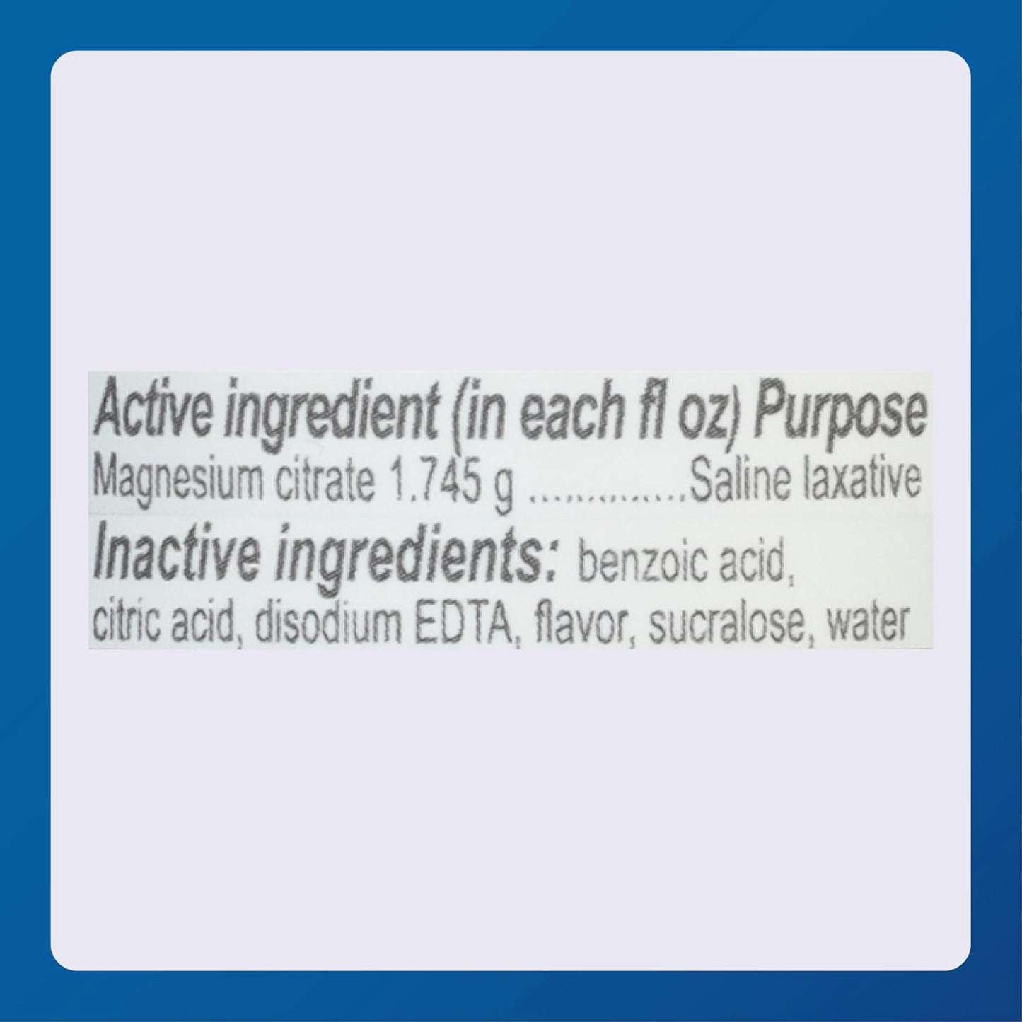 Lemon-Flavored Magnesium Citrate Saline Laxative for Occasional Constipation Relief - 10 Fl. Oz.