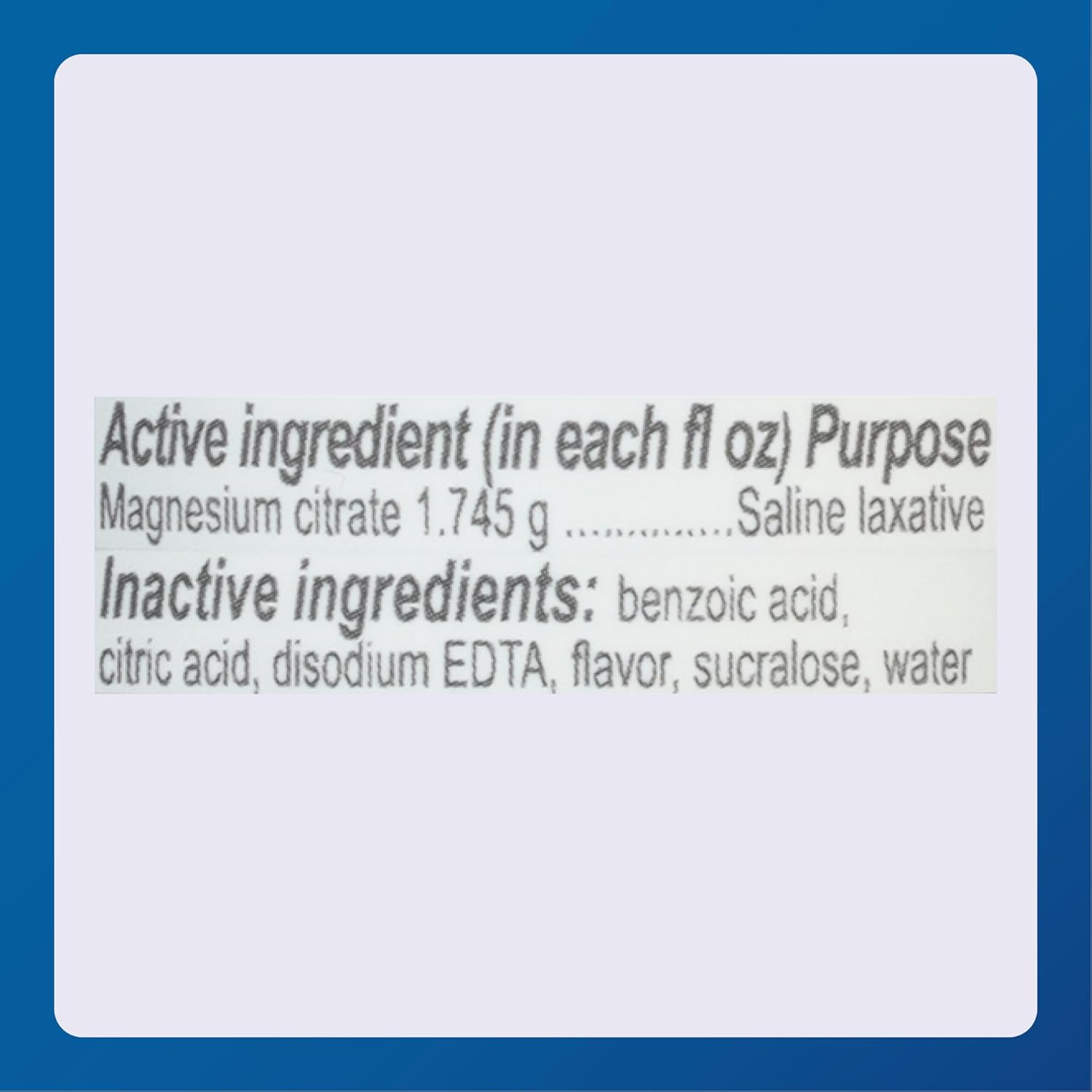 Lemon-Flavored Magnesium Citrate Saline Laxative for Occasional Constipation Relief - 10 Fl. Oz.
