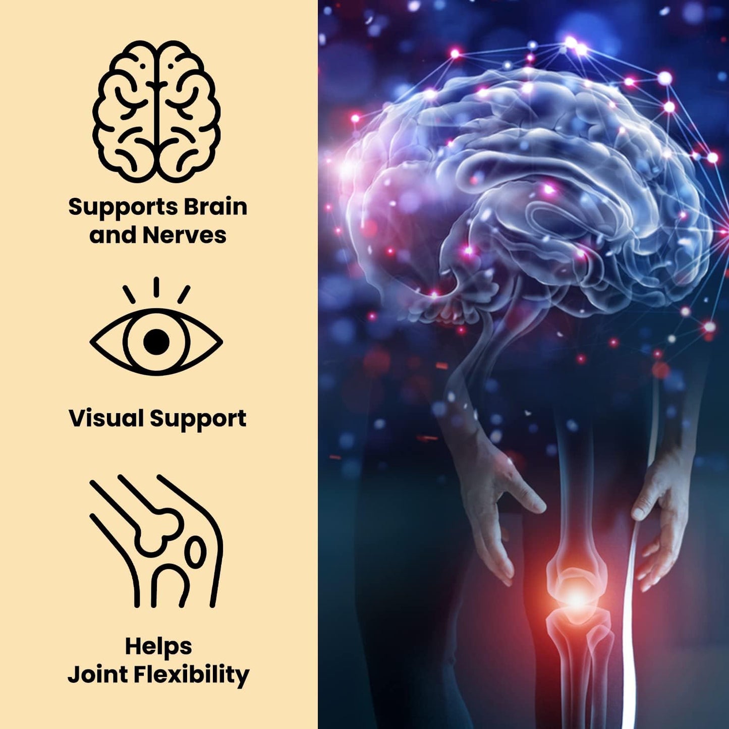 Lemon Flavored Omega 3 Fish Oil Soft Gels - 720mg EPA & DHA - Brain & Nerve Support - Joint Flexibility - Non-GMO - 60 Day Supply